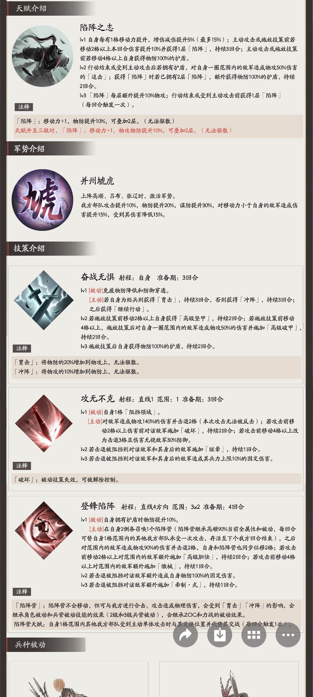 高顺技能怎么看，无视防御穿透，召唤陷阵营截图