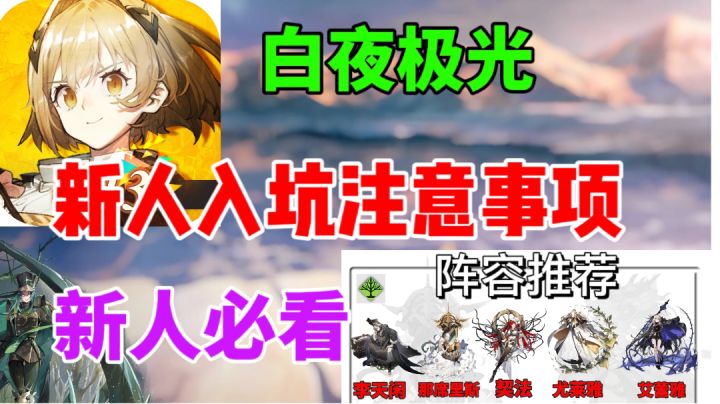 【白夜极光】新人入坑注意事项⚡新人必看,新人阵容推荐截图