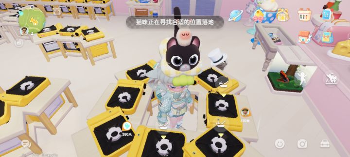 原来把自己圈起来猫就下不去了截图