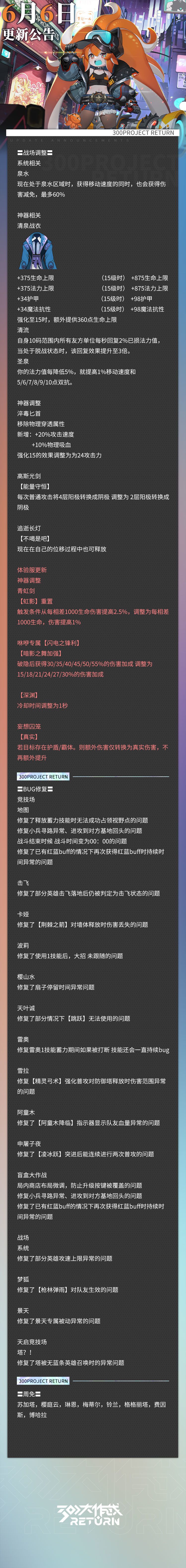 更新公告 | 06月06日 2