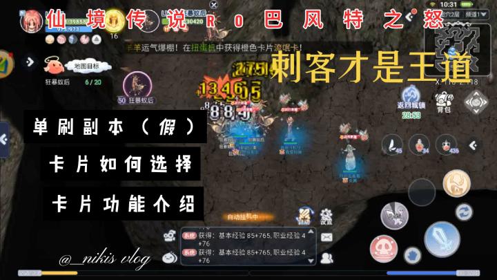 【仙境传说RO巴风特之怒】刺客如何选择卡牌。截图