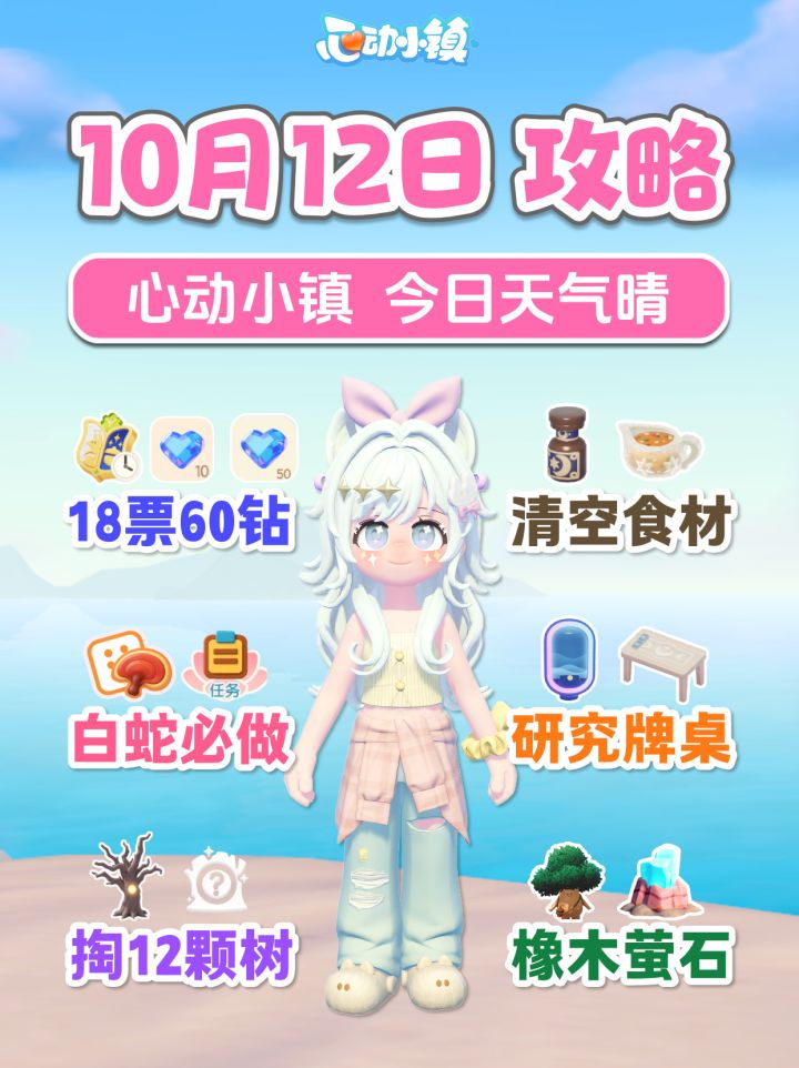 10月12日攻略 18通票60蓝钻 食材 灵感牌桌截图
