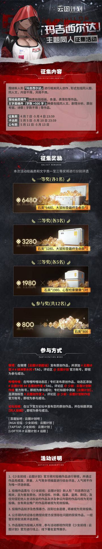 【同人征集】「玛吉西尔达」主题同人征集活动开启！投稿将有机会获得丰厚石英礼包！