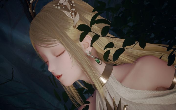 幽林谧境中的灵韵少女截图