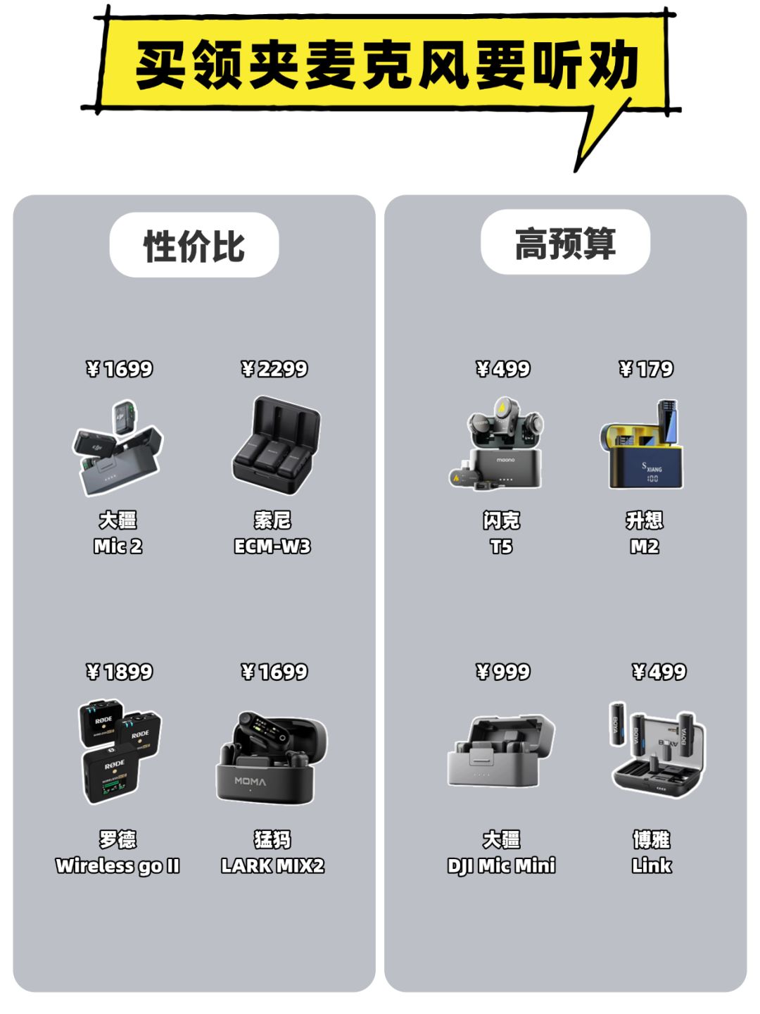 买领夹麦克风要听劝! 1