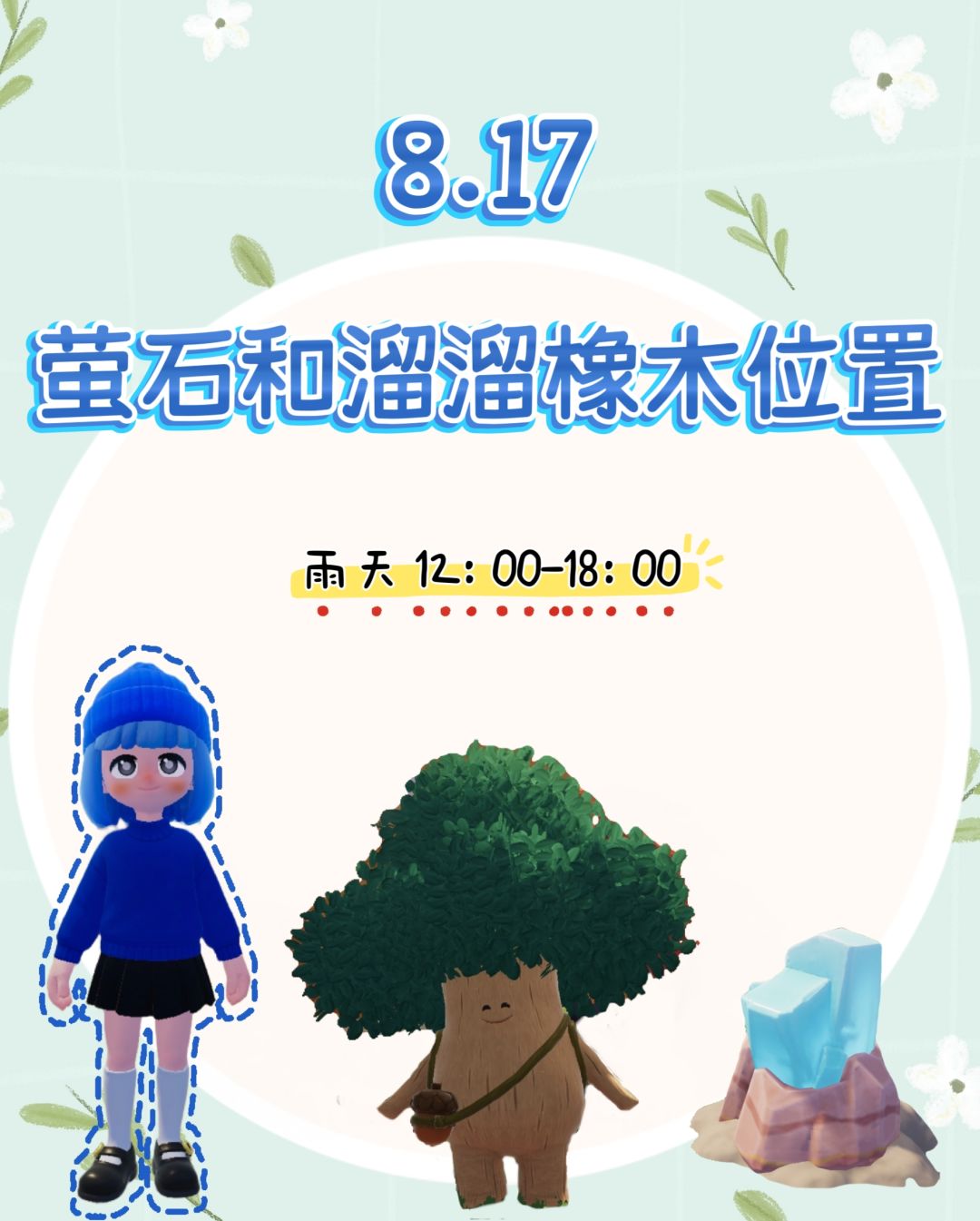 今日萤石和溜溜橡木位置已更新截图