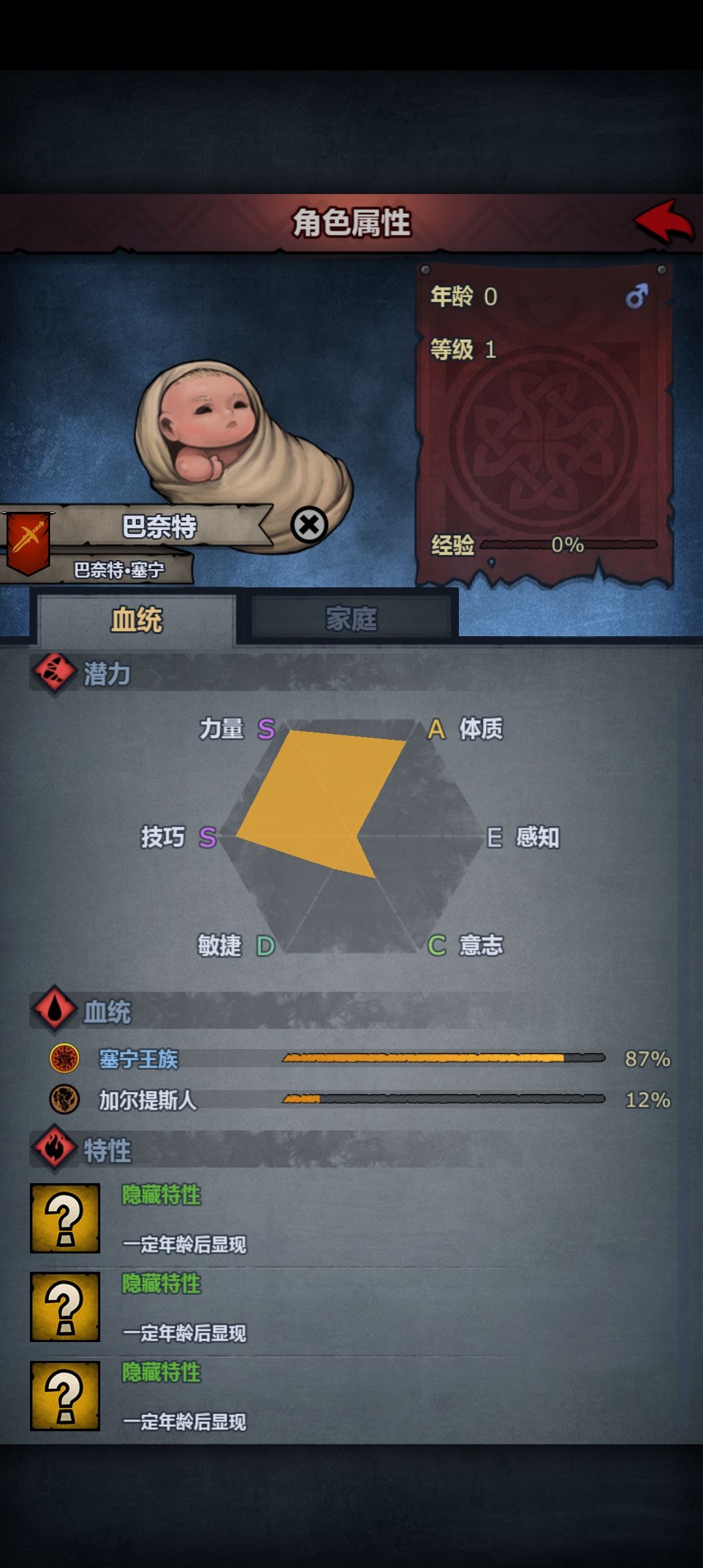 没有圣痕的塞宁87,第一次出 1
