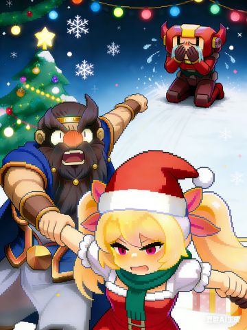 圣诞节的晚上....