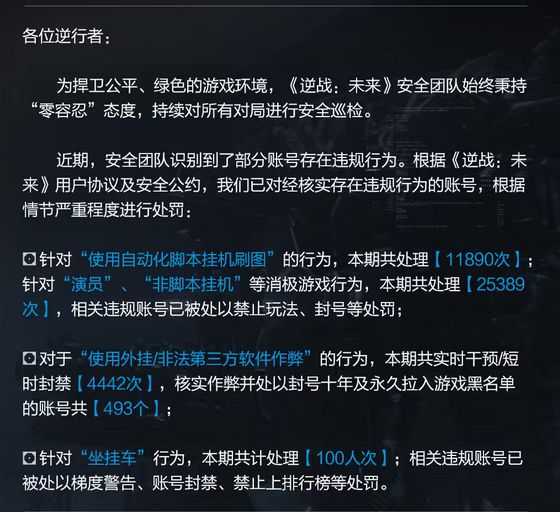 外挂数量暴跌 逆战重拳挂哥 2