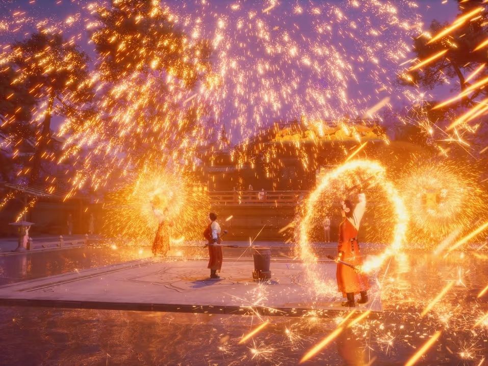 在无限暖暖里我和朋友找到了年味十足的年 3