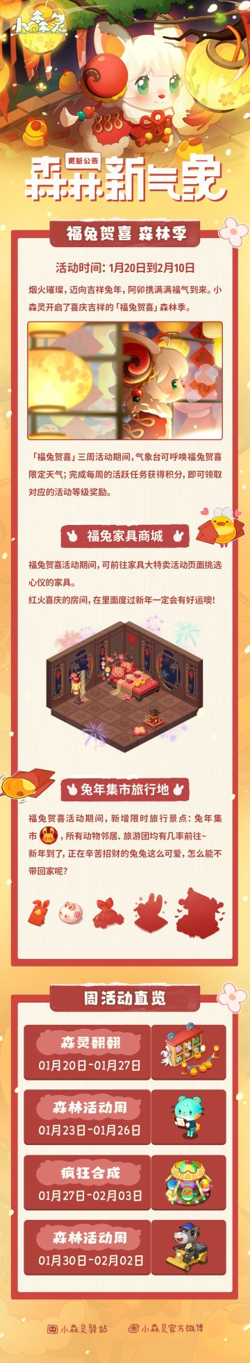 小森灵本期活动公告丨1月20日活动内容一览