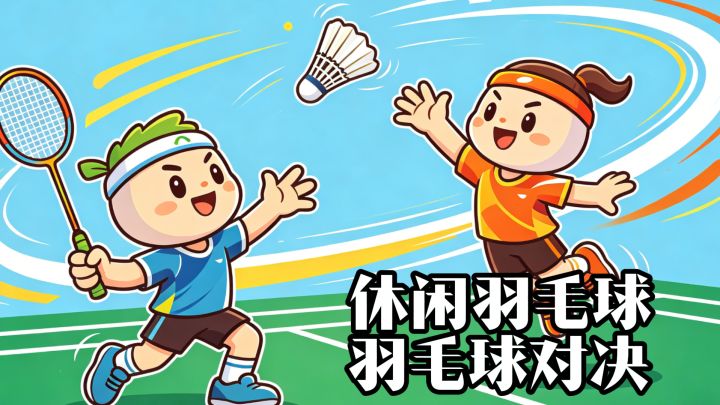 休闲羽毛球，还能扣杀，竞技性不错，一起来对战吧截图