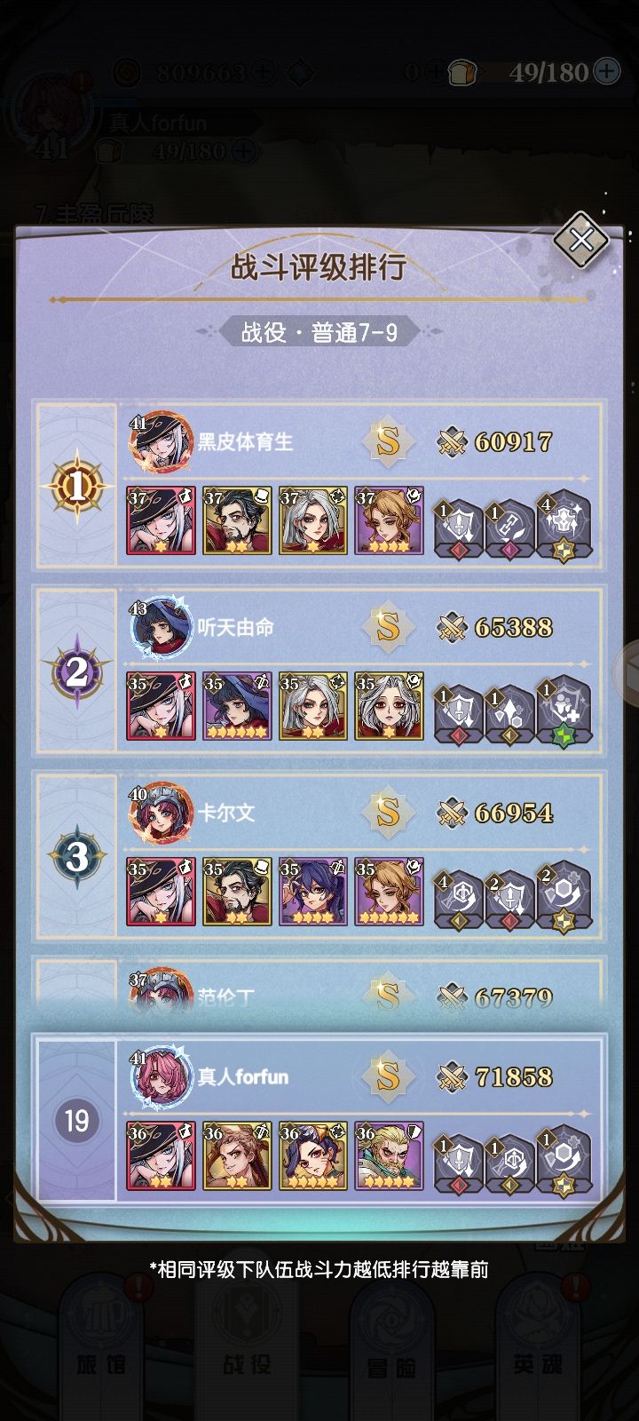 我也发个越战力打 3