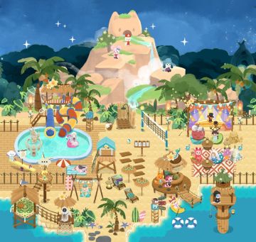 全新限时家具卡池夏海滨浴场图透