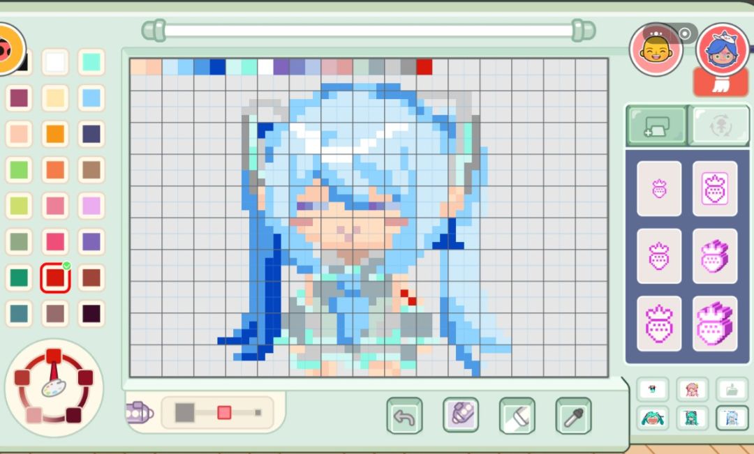 米加小镇拼豆图纸:初音篇 5