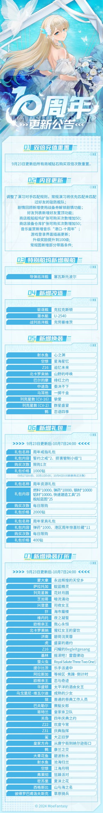 十周年活动已预告，优化了演习报社队