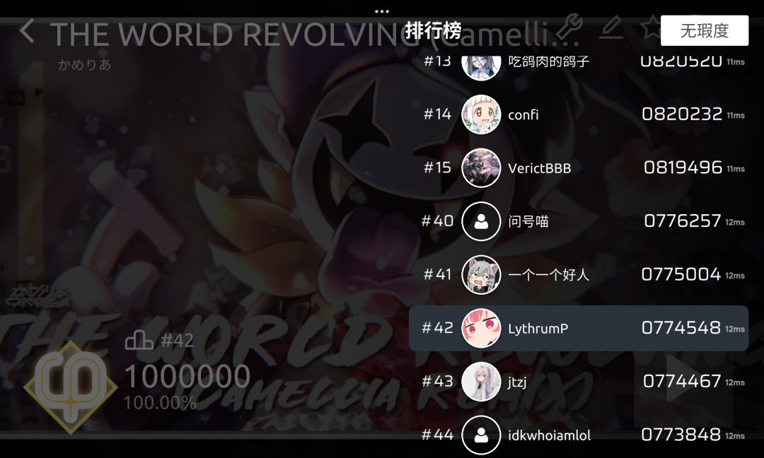 THE WORLD REVOLVING ap(±13ms) 2