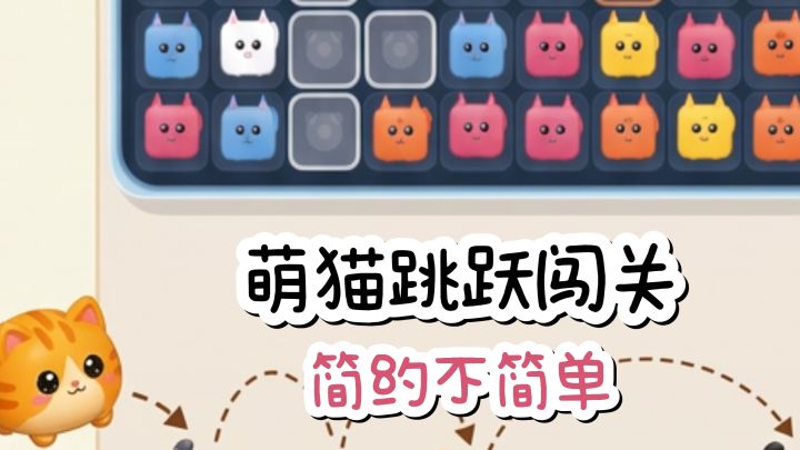 🐱萌猫跳跃闯关,简约不简单,测测你能过多少关❗️截图
