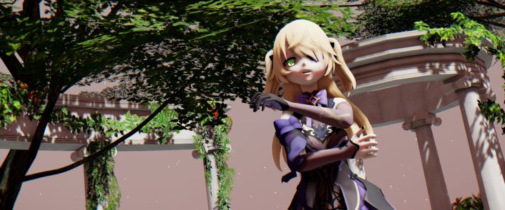 【原神/MMD】我与你同为异世界的旅人在此相遇【菲谢尔/LUVORATORRRRRY!】截图
