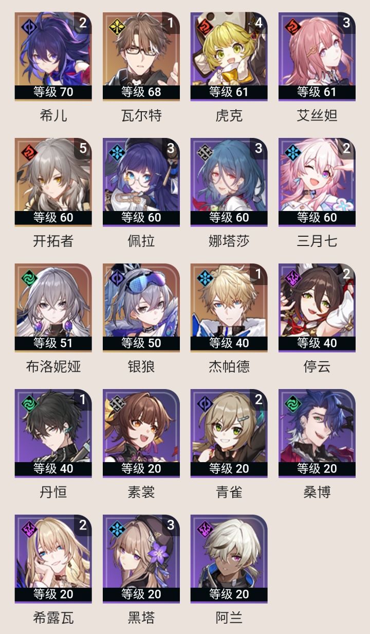 有无大佬指点一下混沌回忆的配队截图