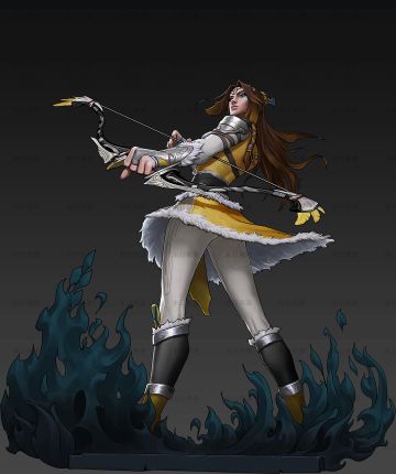 前瞻预告|风中一弦声
新英雄【由美】立绘解禁，近期将登入末日来袭。#游戏讨论#游戏资讯#游戏推荐