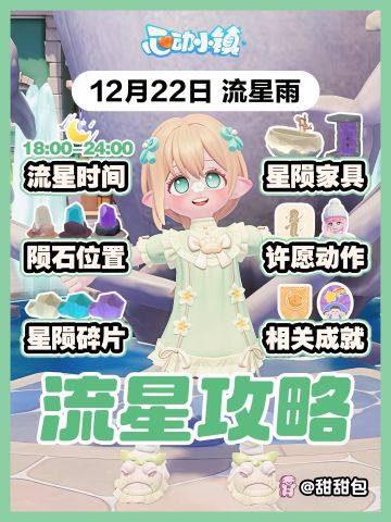 12月22日丨流星雨陨石位置+必做攻略