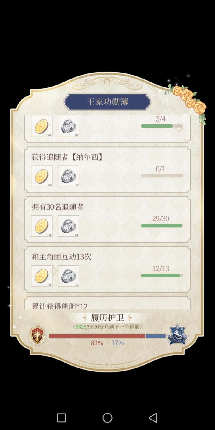 想问问现在有没有人有纳尔西这个角色截图
