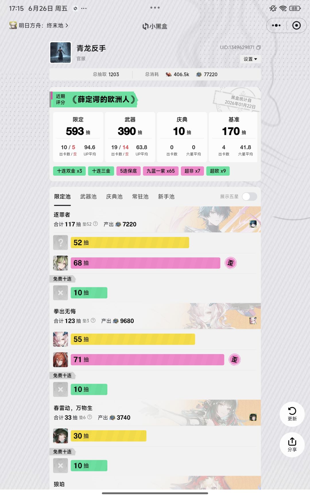 连续两个大保底,好样的 1
