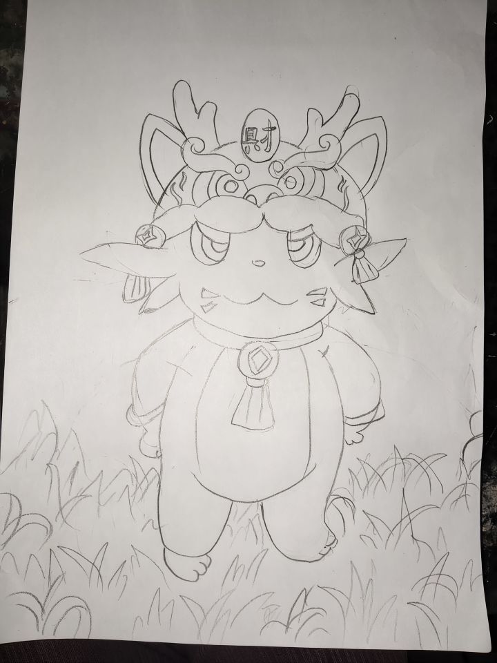 幻兽帕鲁绘画捣蛋猫来了。截图