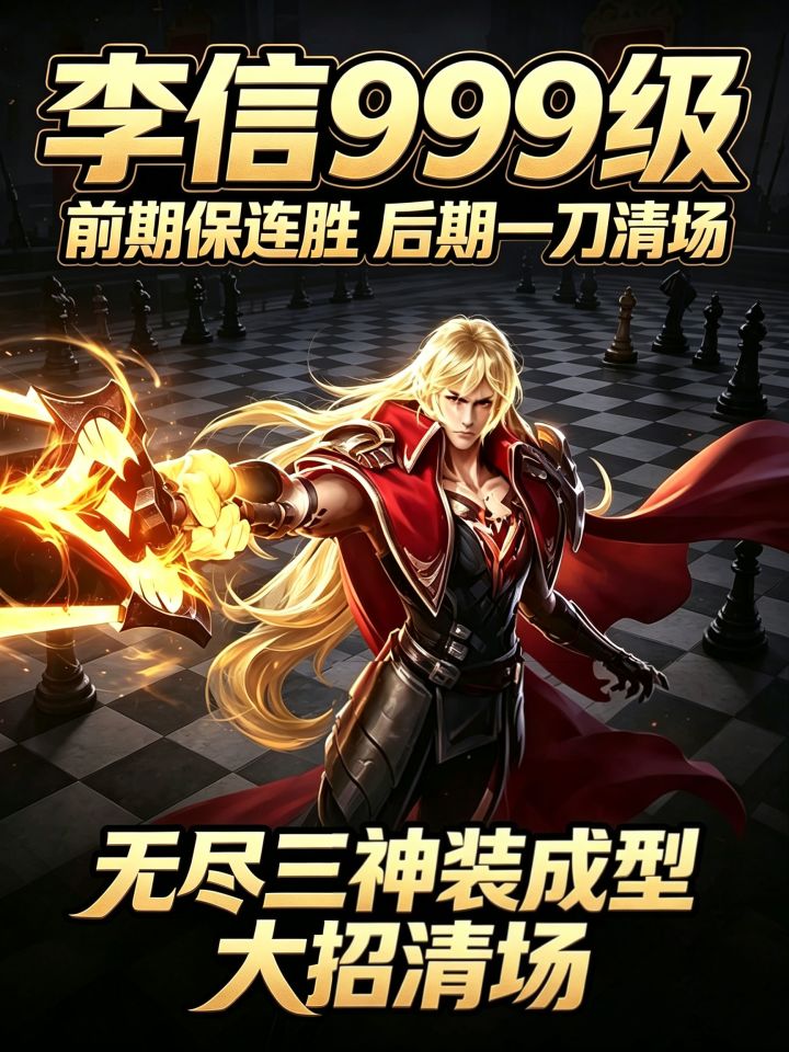 李信前期保连胜,后期一刀清场截图
