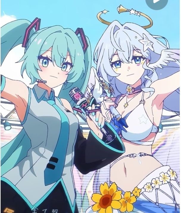 双歌姬梦幻初音未来×知更鸟夏空串烧MV公开截图