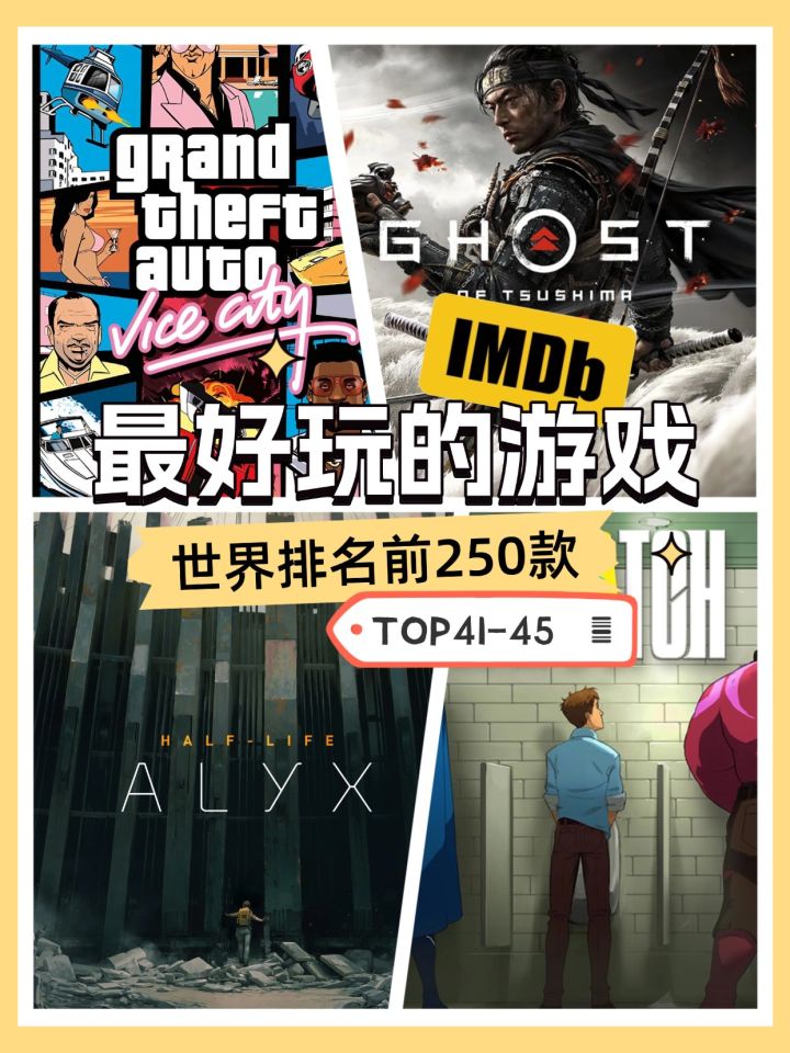 🎮游戏史上封神之作！IMDB全球TOP250游戏盘点（45-41）🔥截图