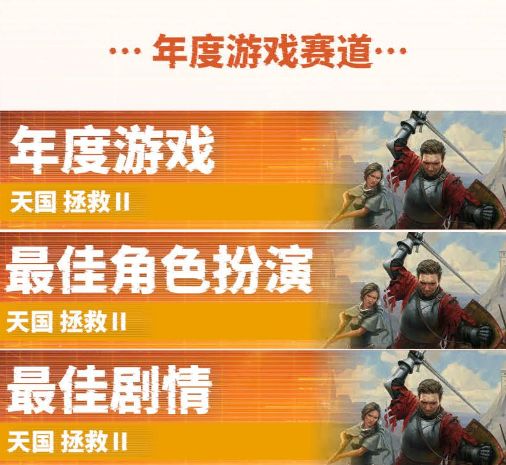 大获全胜!《天国拯救2》斩获UGA2025年度最佳游戏!截图