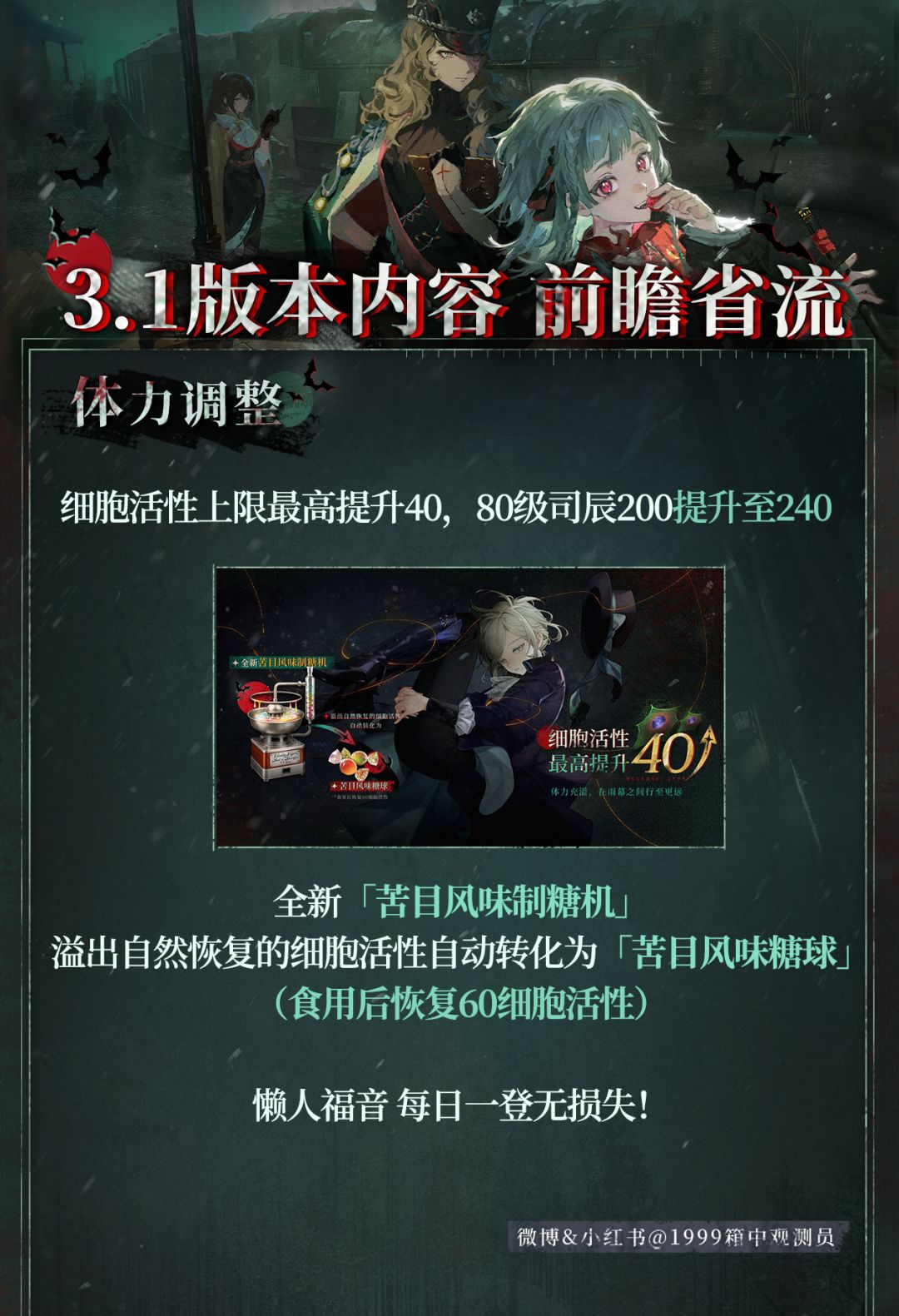 【观测员特快】3.1版本|PV省流 1