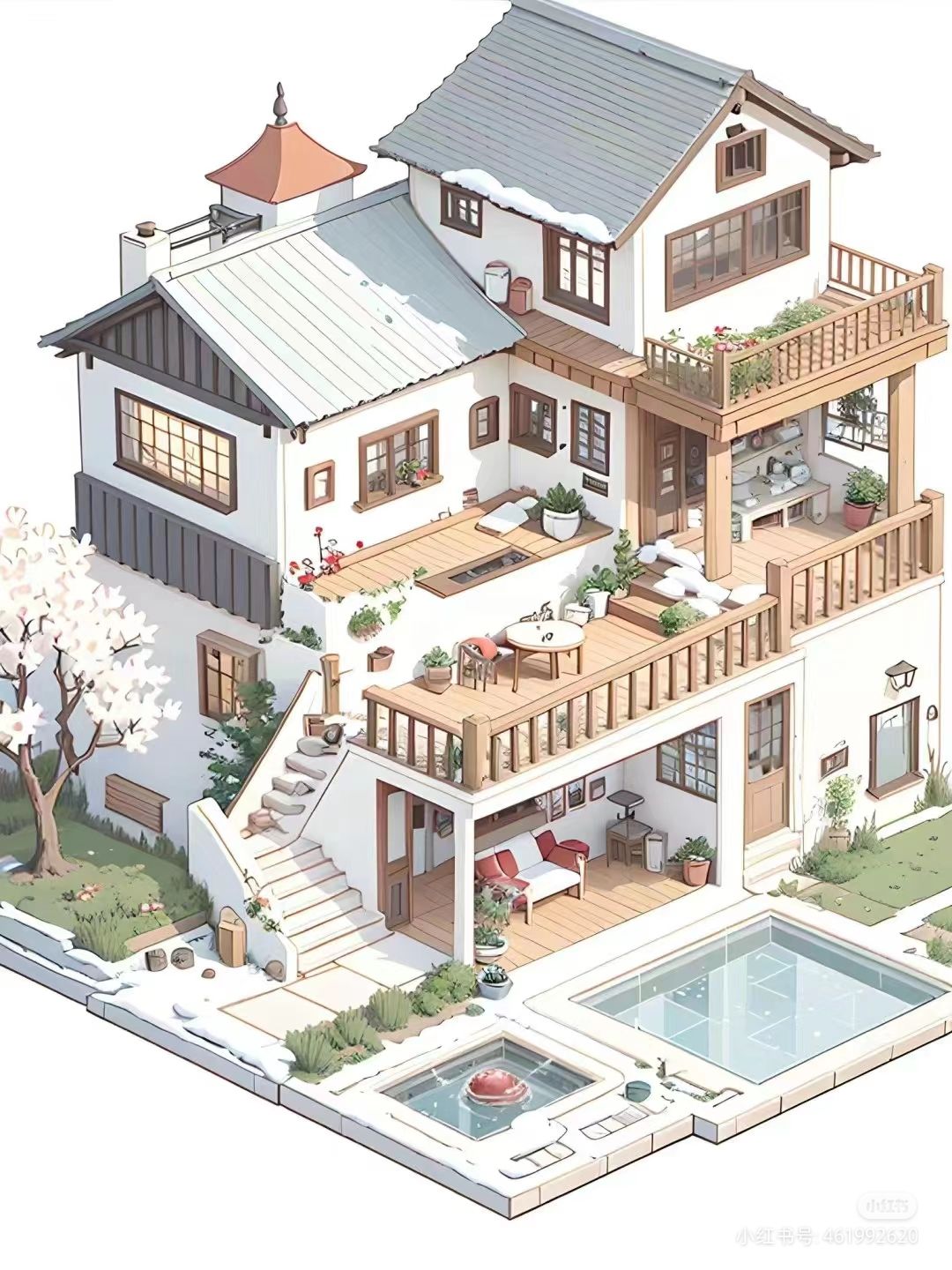 我的田园小屋就这么水灵灵建出来了！ 6