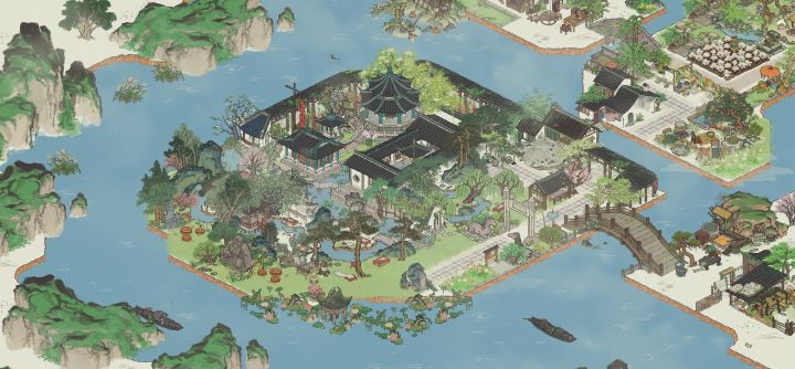 绍兴的兰亭布局截图