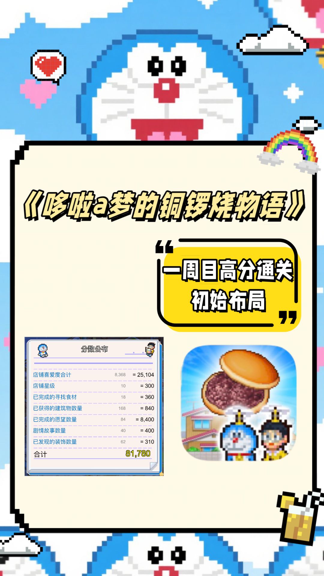 哆啦a梦的铜锣烧店物语一周目初始布局截图