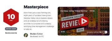 星露谷物语获IGN10分评价