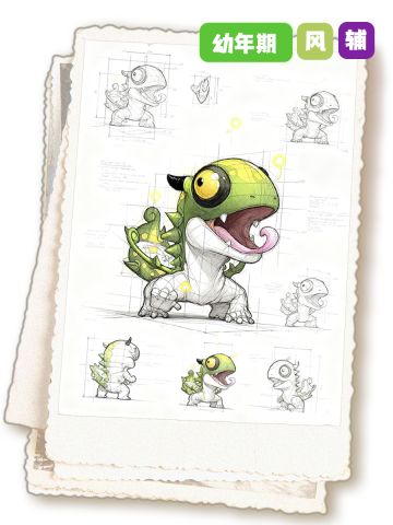 善变的斑斓蜥蜴