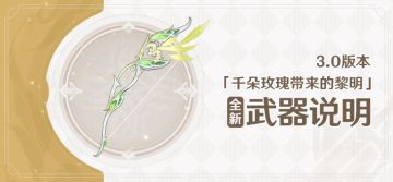3.0版本「千朵玫瑰带来的黎明」全新装备说明