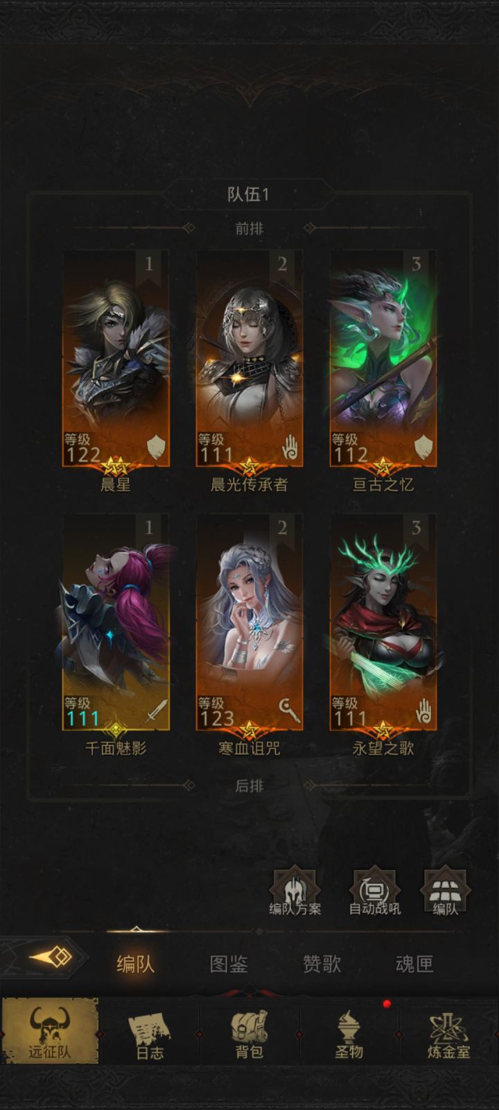 大佬们现在我应该用什么阵容了截图