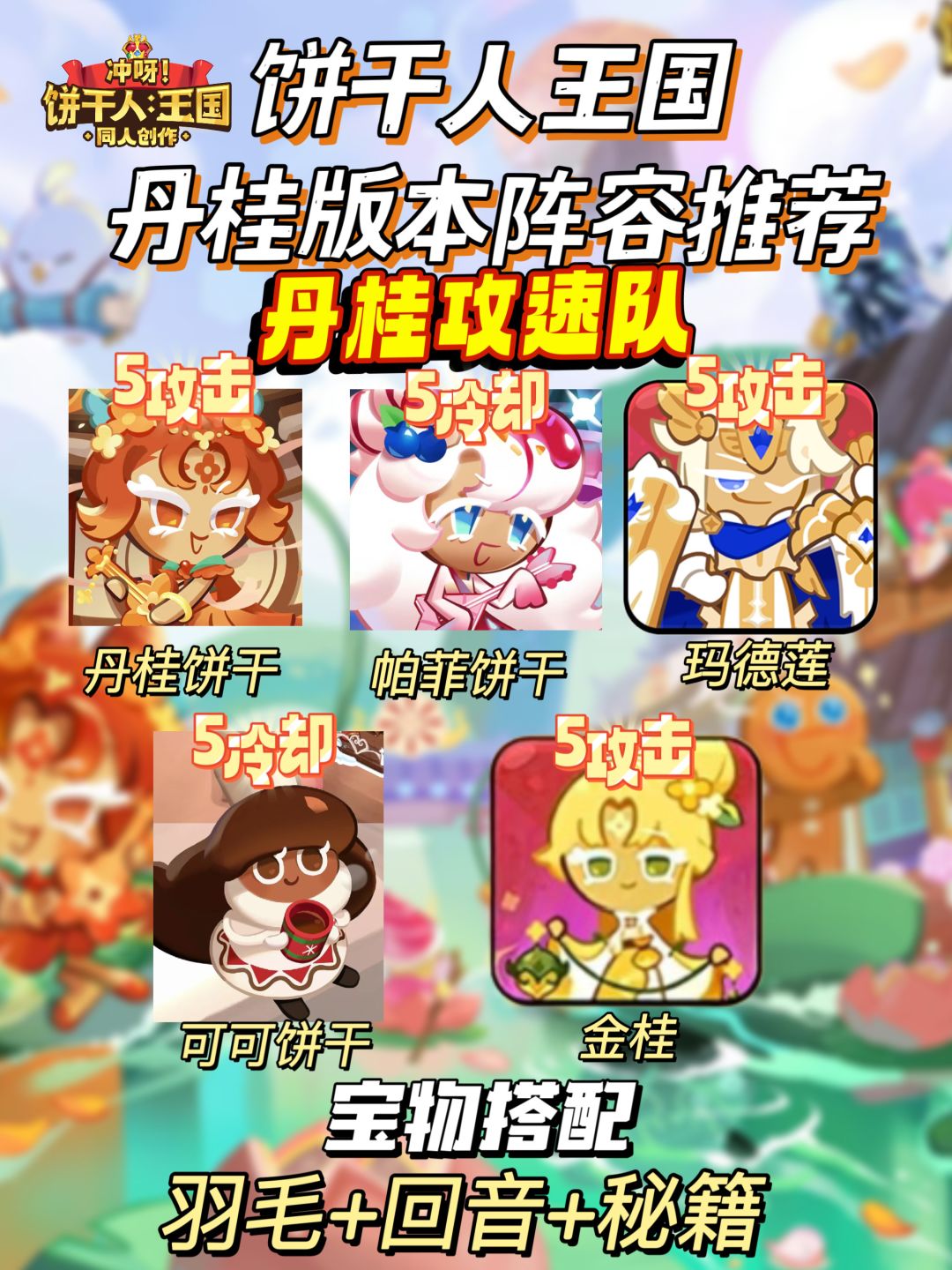 饼干人王国丹桂新版本！强势上分阵容推荐！ 3