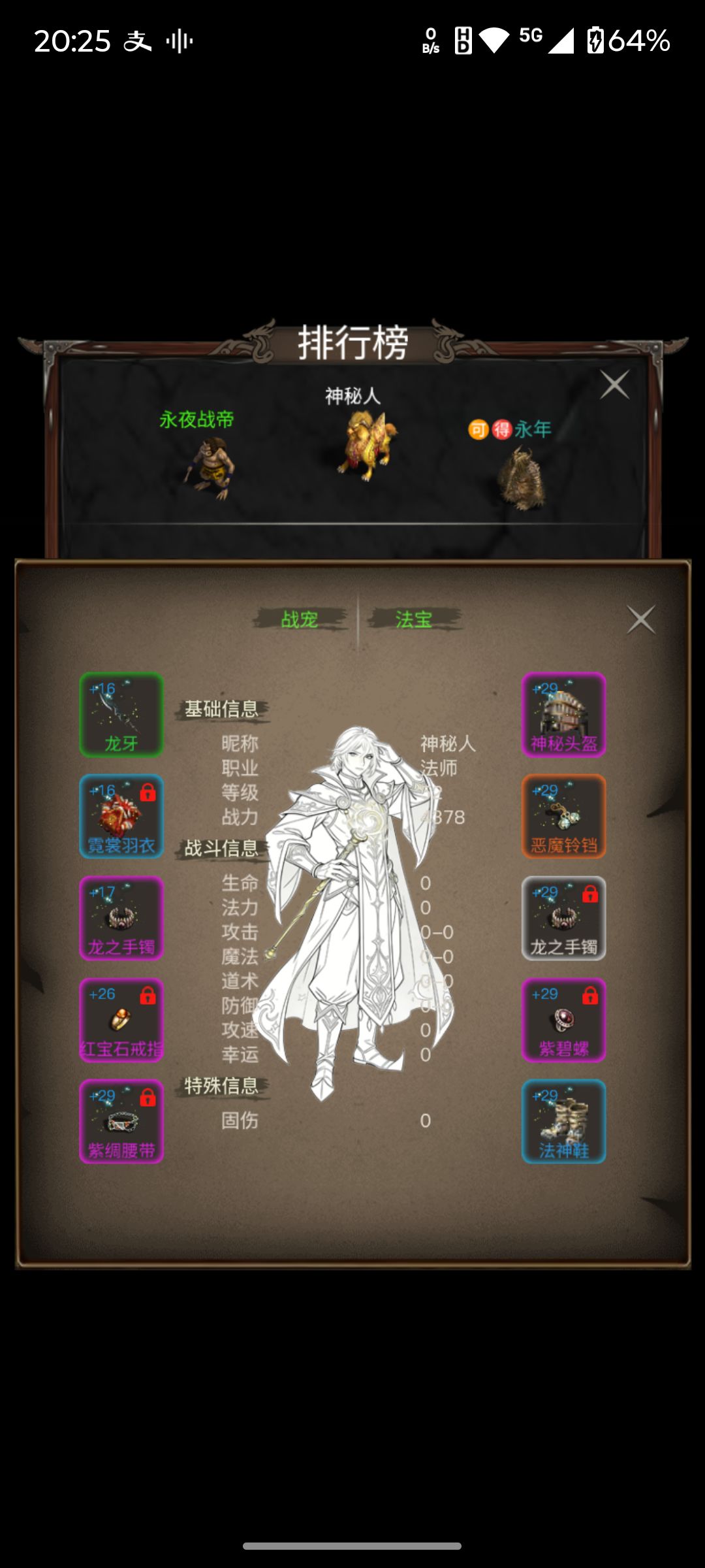 排行榜上线,瞄一眼大神啥装备 2