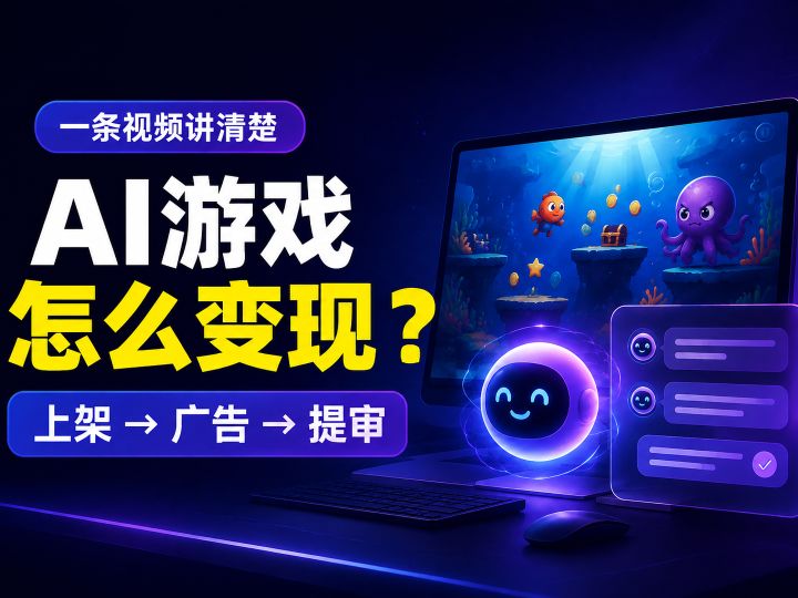 AI游戏怎么接广告?AI游戏上架变现流程指南截图