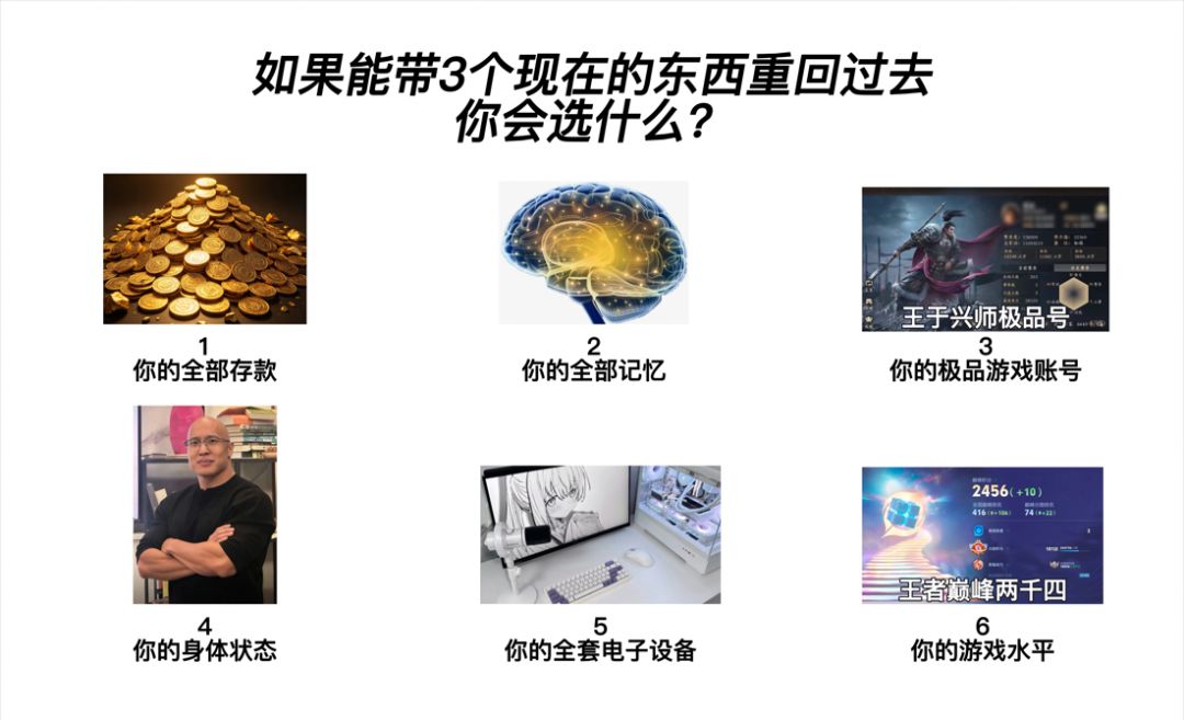 如果能带3样现在的东西重回过去 1