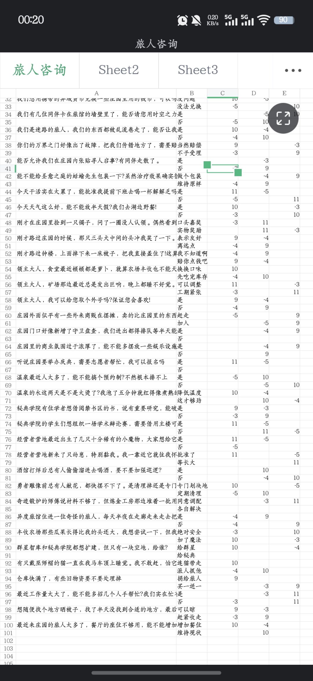旅人咨询加减数据 2