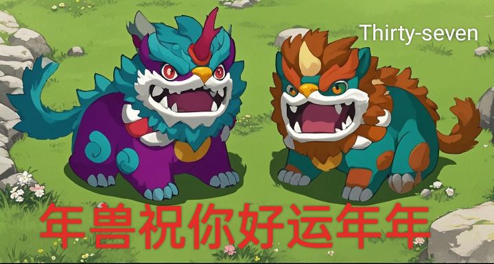 【表情包征集】年兽祝你好运年年截图