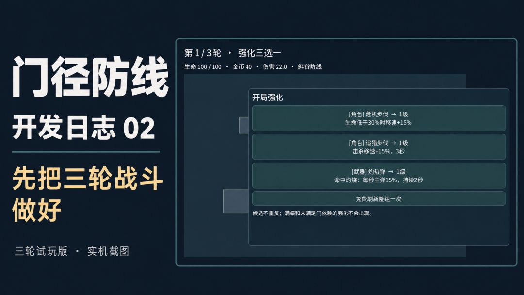《门径防线》开发日志02 1