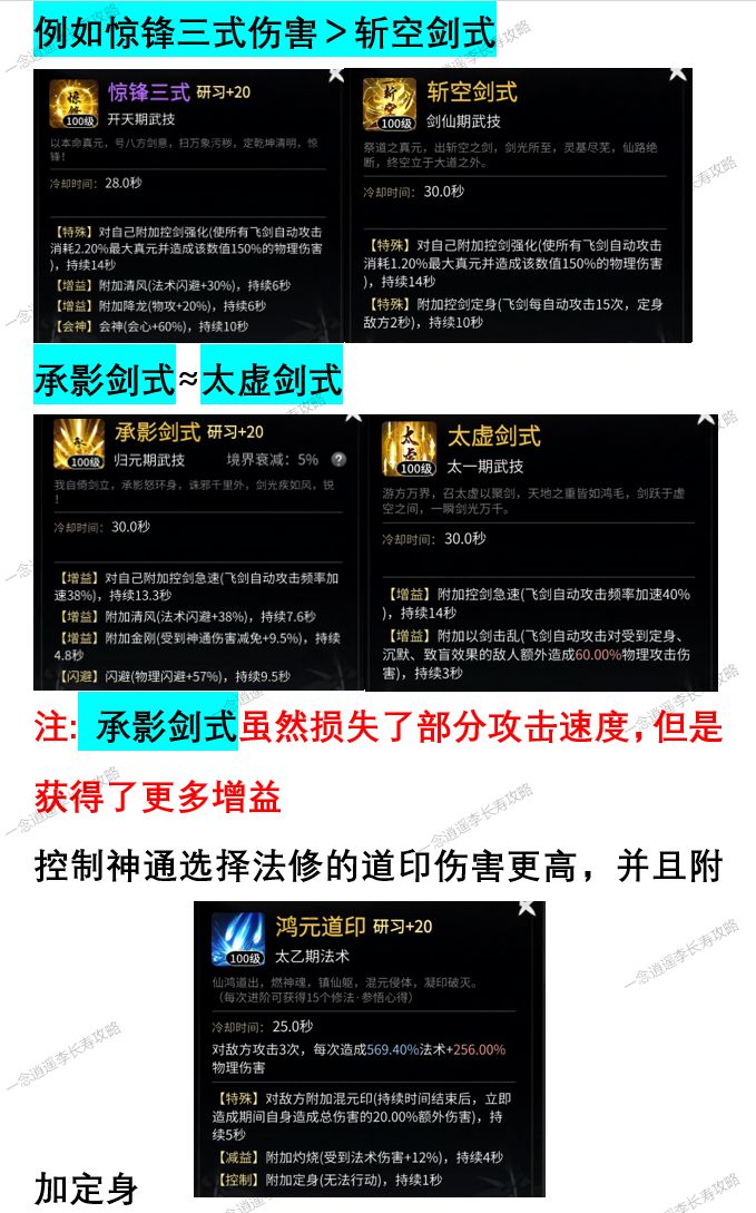 转修必看之剑修太一神通建议 2