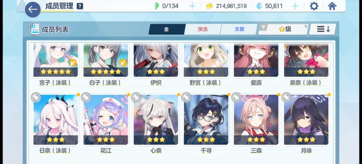 大佬们,求主线配队截图